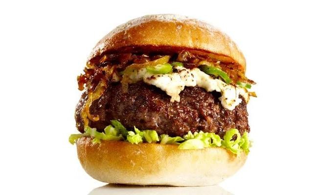 Classic Elk Burger with Caramelized Onions