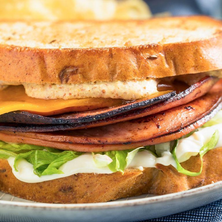 Classic Fried Bologna Sandwich