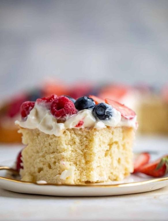 Classic Triple Berry Vanilla Cake