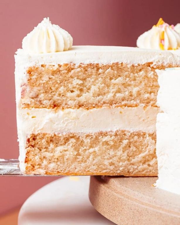 Classic Vanilla Bean Vegan Birthday Cake