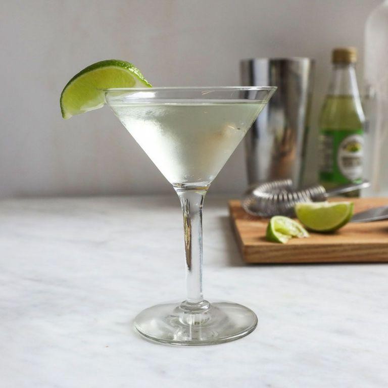Classic Vodka Gimlet with Fresh Lime Juice