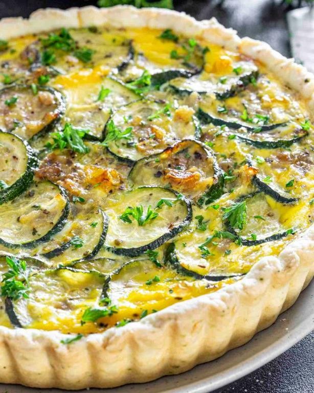 Classic Zucchini and Cheese Quiche