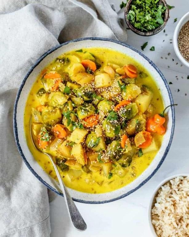 Coconut Curry Brussels Sprouts