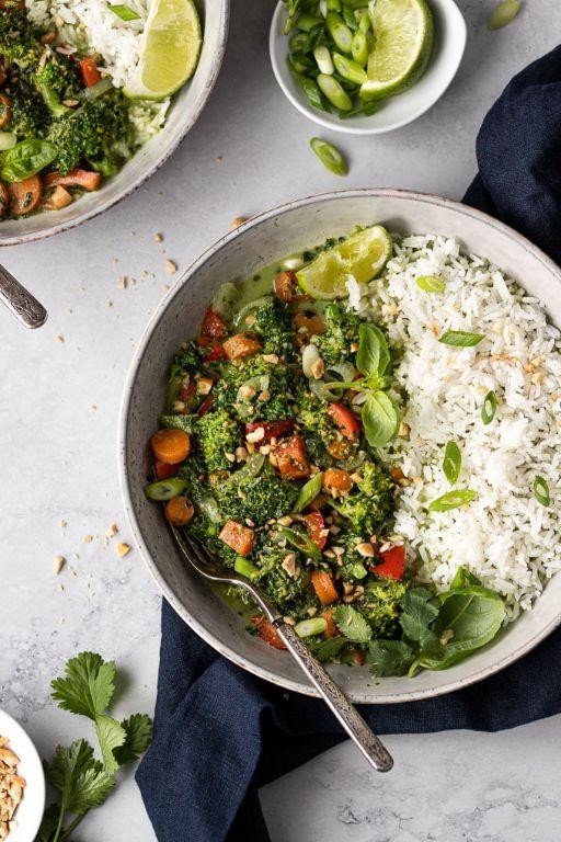 Coconut Curry Vegetable Wok