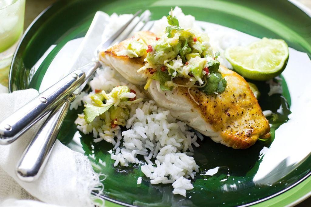 Coconut Lime Grilled Trout