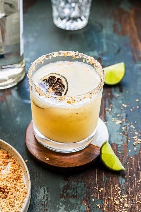 Coconut Lime Margarita with Tajín Rim