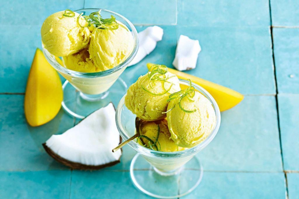 Coconut Mango Sorbet