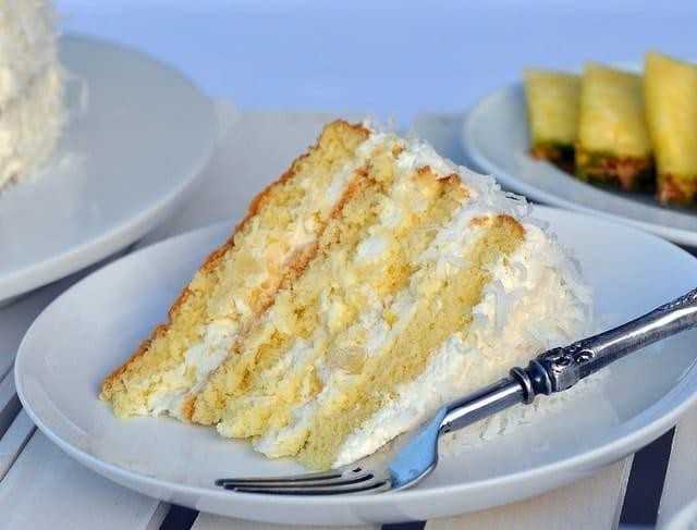 Coconut Pineapple Whip Cream Cake