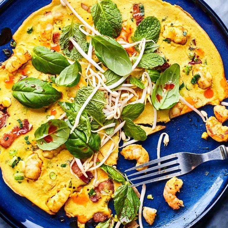 Coconut Shrimp Pancakes