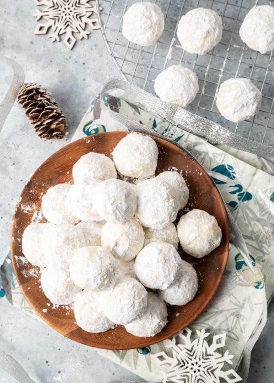 Coconut Snowball Cookies with a Tropical Twist