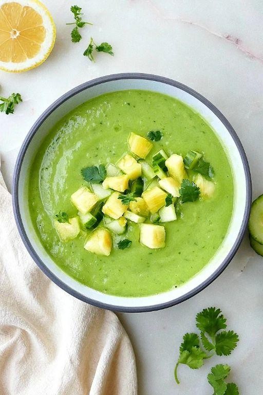 Cold Cucumber Avocado Soup