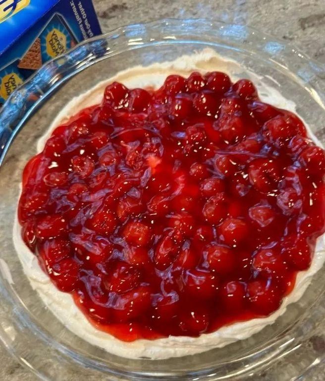 Cool Whip and Cherry Pie Filling Dip