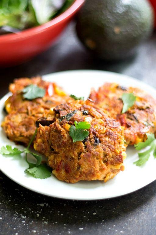 Corn and Tuna Cakes with Chipotle Lime Sauce