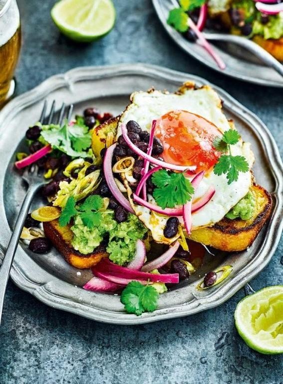 Cornbread Salad with Avocado and Salsa