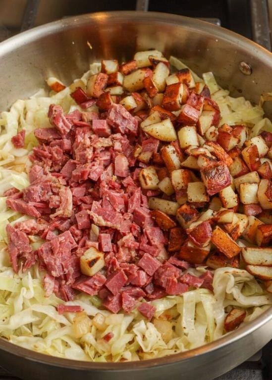 Corned Beef and Sauerkraut Hash