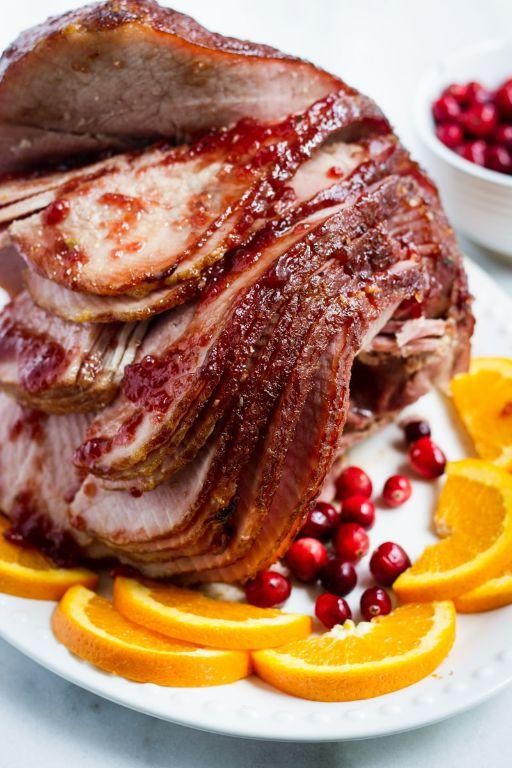 Cranberry Orange Glazed Baked Ham