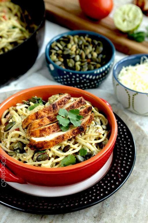 Creamy Avocado and Lime Pasta with Mexican Spices