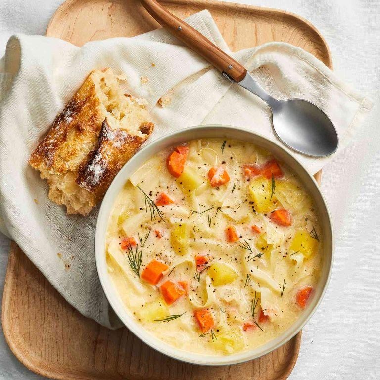 Creamy Cabbage and Potato Soup