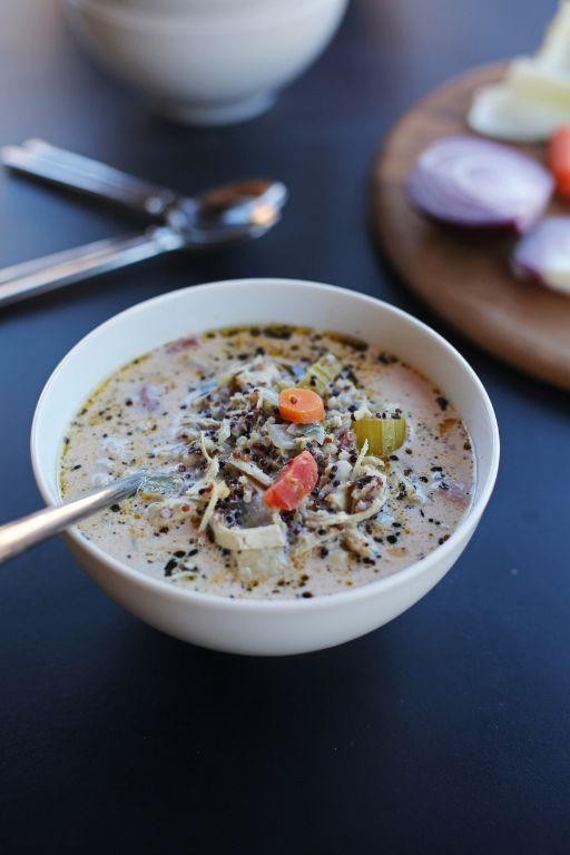 Creamy Chicken and Quinoa Soup