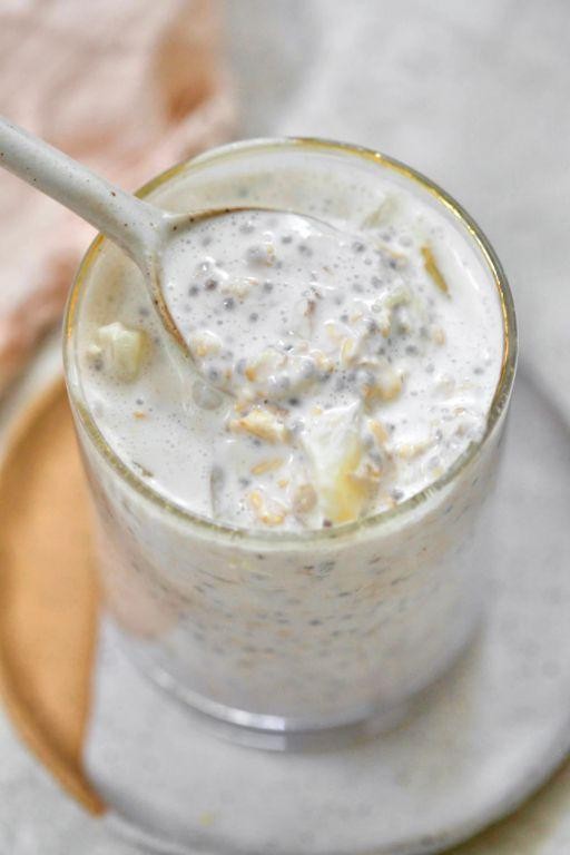 Creamy Coconut Milk Oatmeal with Chia Seeds