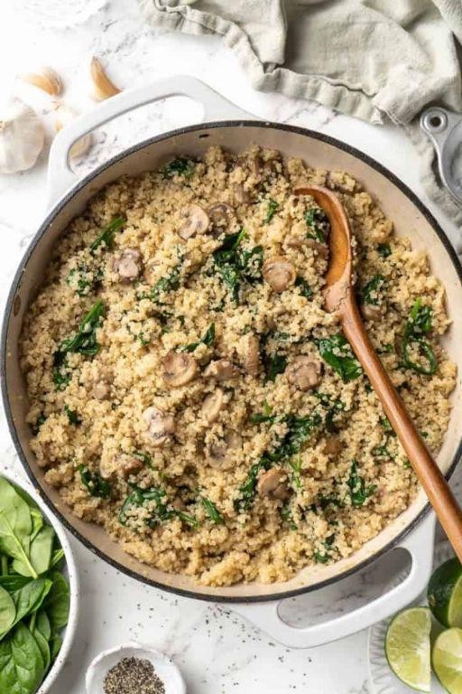 Creamy Coconut Quinoa with Chicken and Spinach
