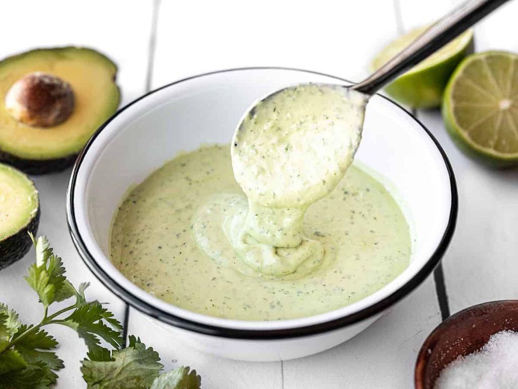 Creamy Frozen Avocado Dressing