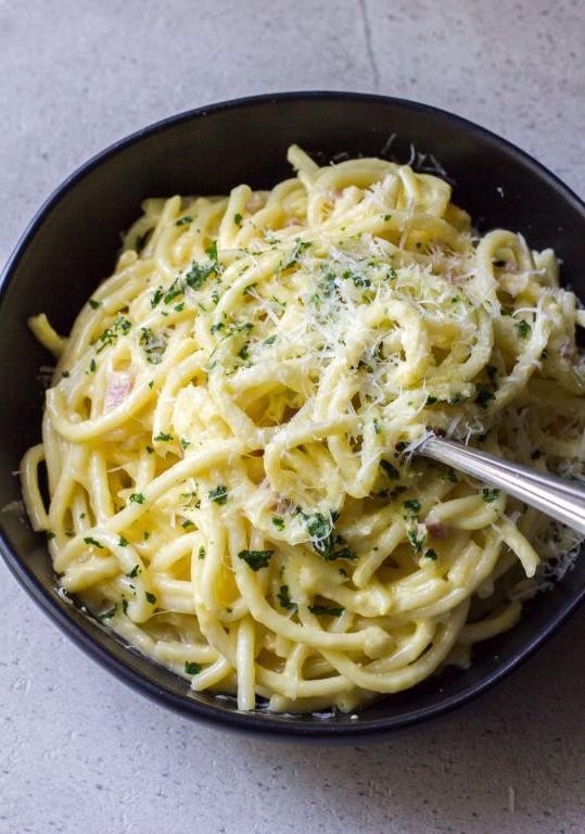 Creamy Pancetta Carbonara