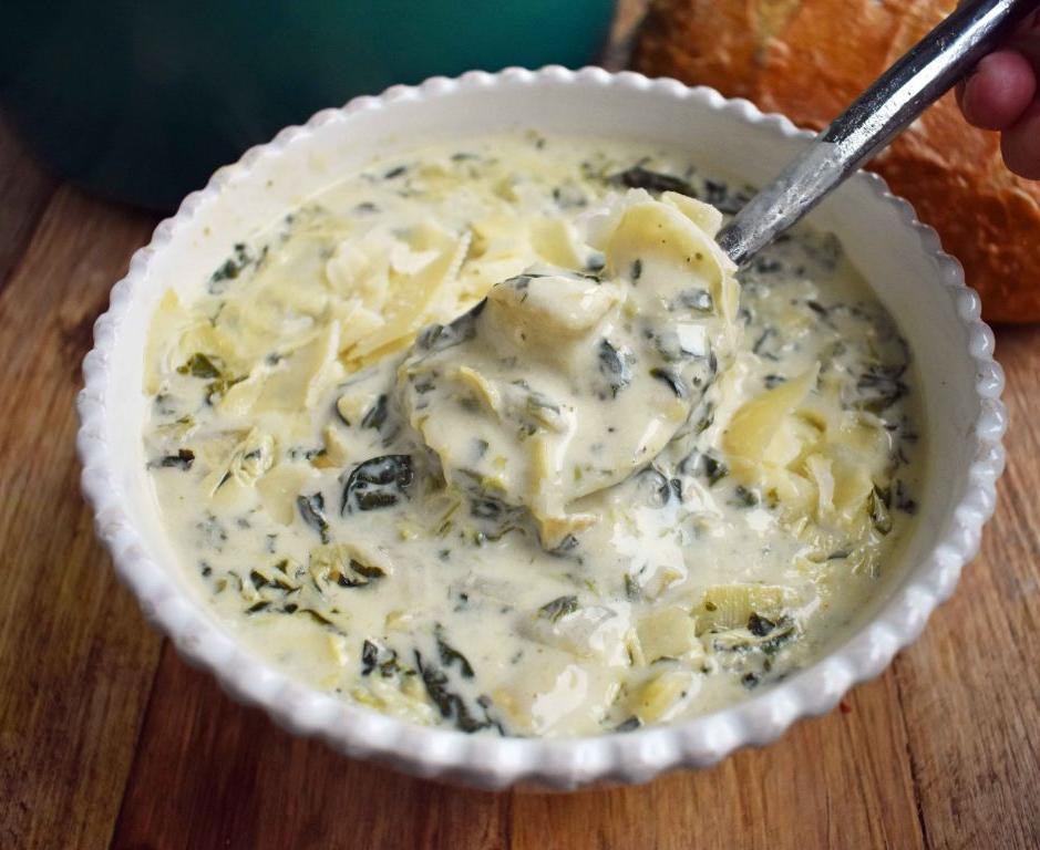 Creamy Spinach and Artichoke Soup