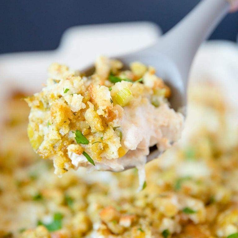 Creamy Turkey and Stuffing Casserole