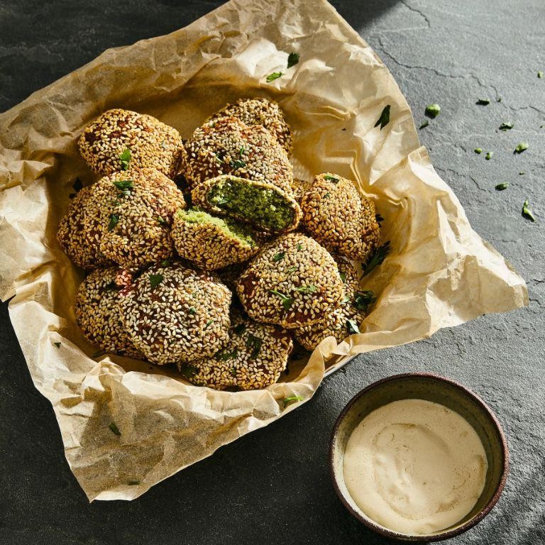 Crispy Dried Fava Bean Fritters