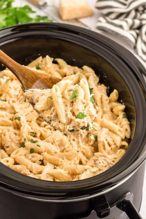 Crock Pot Creamy Garlic Parmesan Chicken