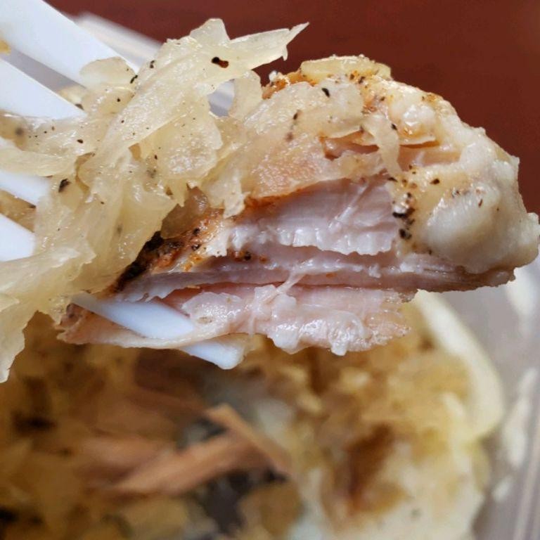 Crock Pot Pork Steaks with Sauerkraut and Bacon