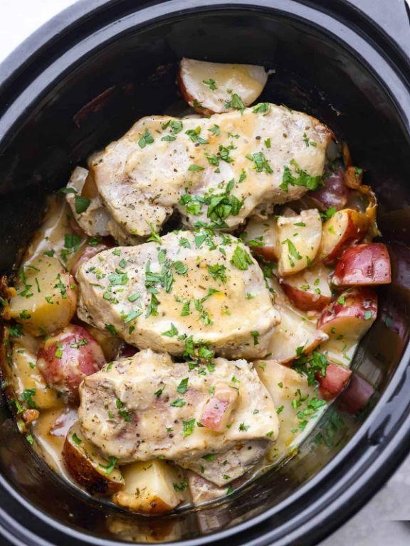 Crock Pot Ranch Pork Chops