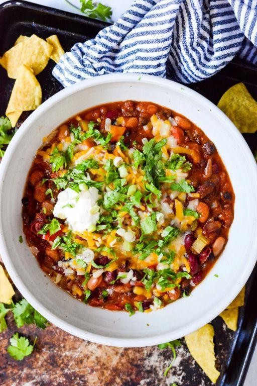 Crock Pot Vegetarian Chili
