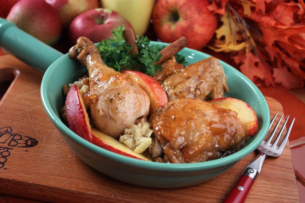 Crockpot Apple-Glazed Chicken