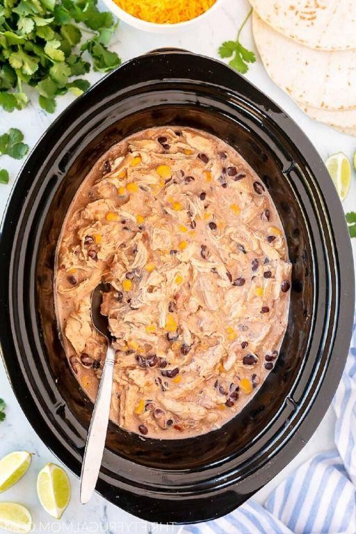 Crockpot Cream Cheese Chicken Fajitas