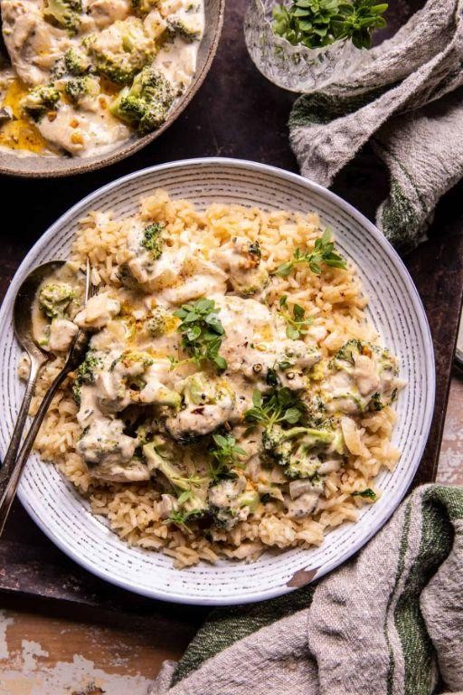 Crockpot Cream Cheese Chicken and Broccoli