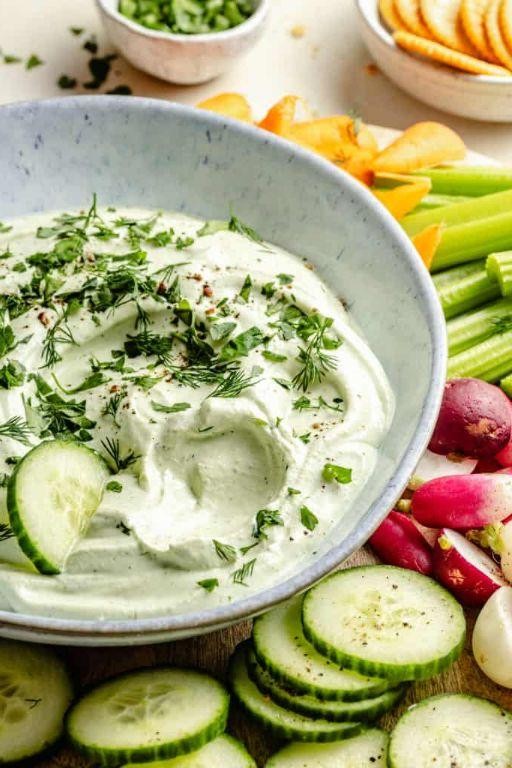 Cucumber Dill Cottage Cheese Dip