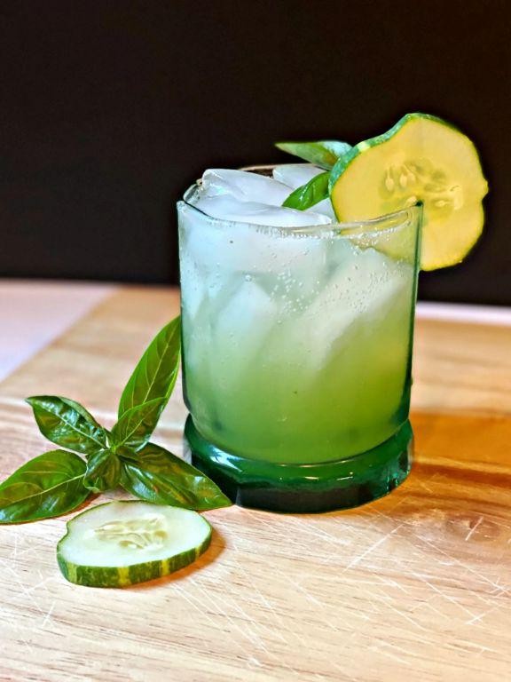 Cucumber-Basil Sour Mix