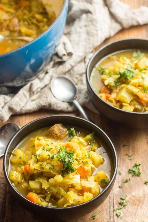 Curried Cabbage and Carrot Soup