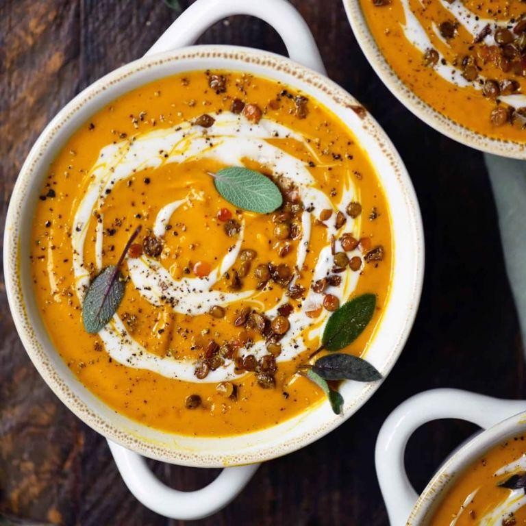 Curried Root Vegetable Soup with Coconut Milk