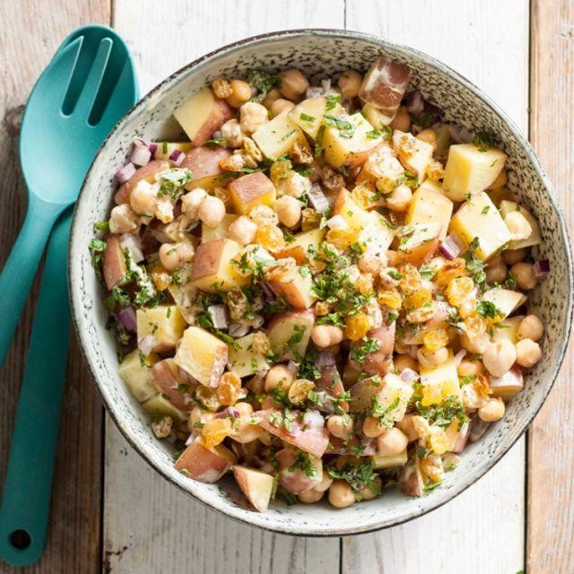 Curry Potato Salad with Raisins
