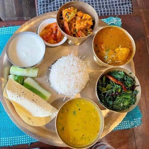Dal Bhat with Achar (Nepali Pickle)