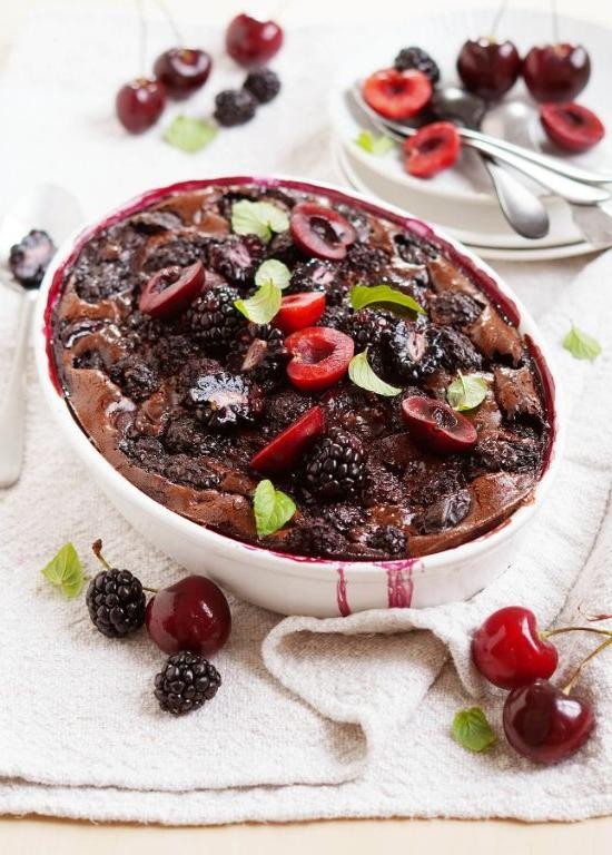 Dark Chocolate Cherry Clafoutis