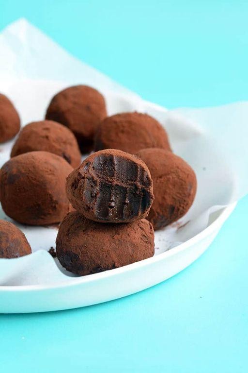 Dark Chocolate Ganache Truffles