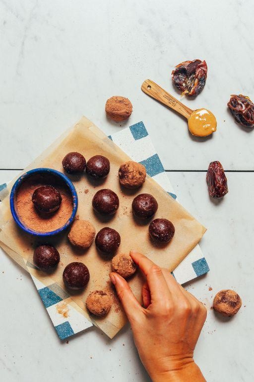 Date-Sweetened Chocolate Truffles