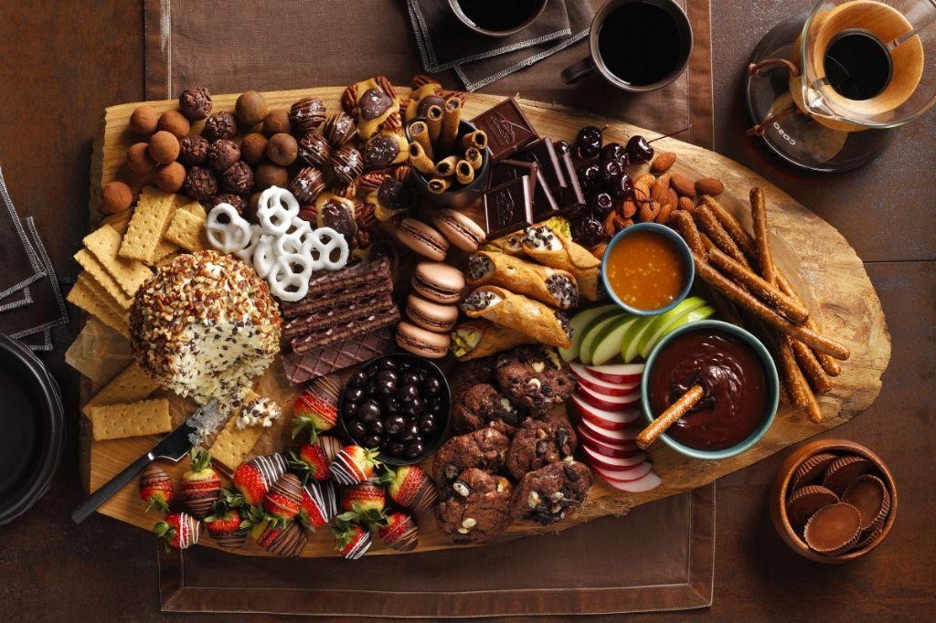 Decadent Chocolate and Charcuterie Board with Nuts