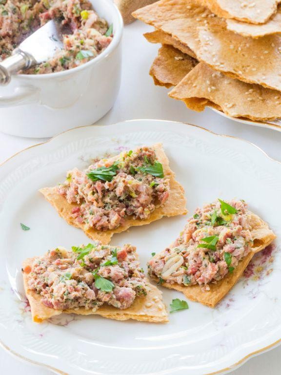 Deviled Ham and Green Onion Biscuits