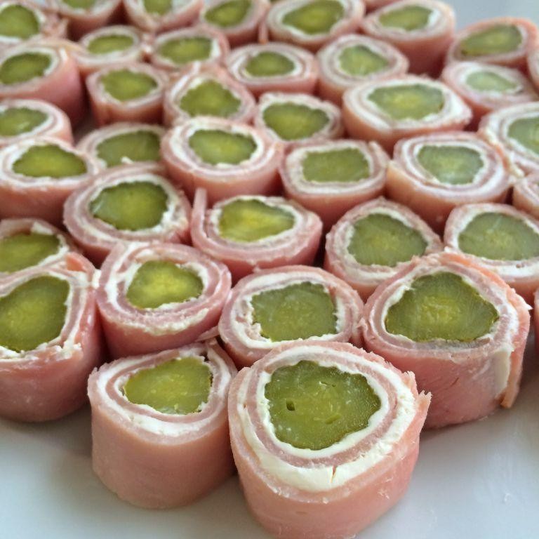 Deviled Ham and Pickle Roll-Ups
