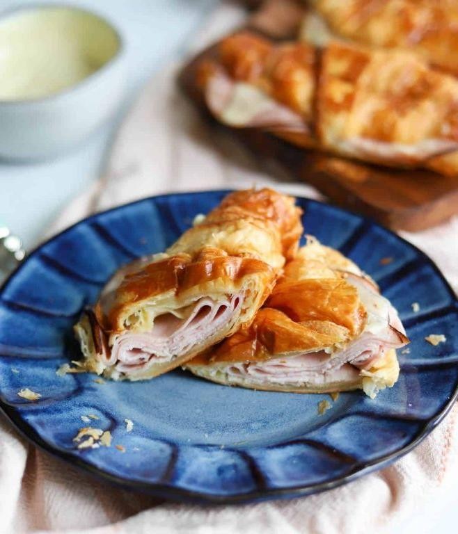 Deviled Ham and Swiss Croissants
